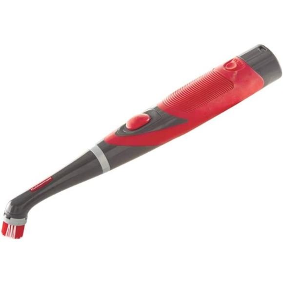 Cordless Battery Power Scrubber, Gray/Red, Multi-Purpose Scrub Brush Cleaner - Picture 3 of 6